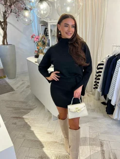 Cheap Alice Knitted Set Black Sets