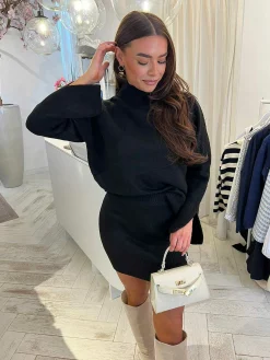 Cheap Alice Knitted Set Black Sets