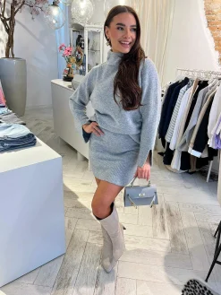 Online Alice Knitted Set Light Grey Sets