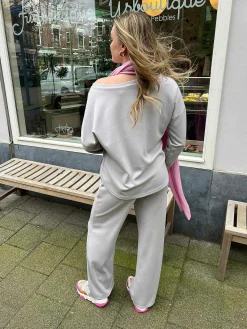 Shop Alice Soft Comfy Set Light Grey Tops & Blousjes