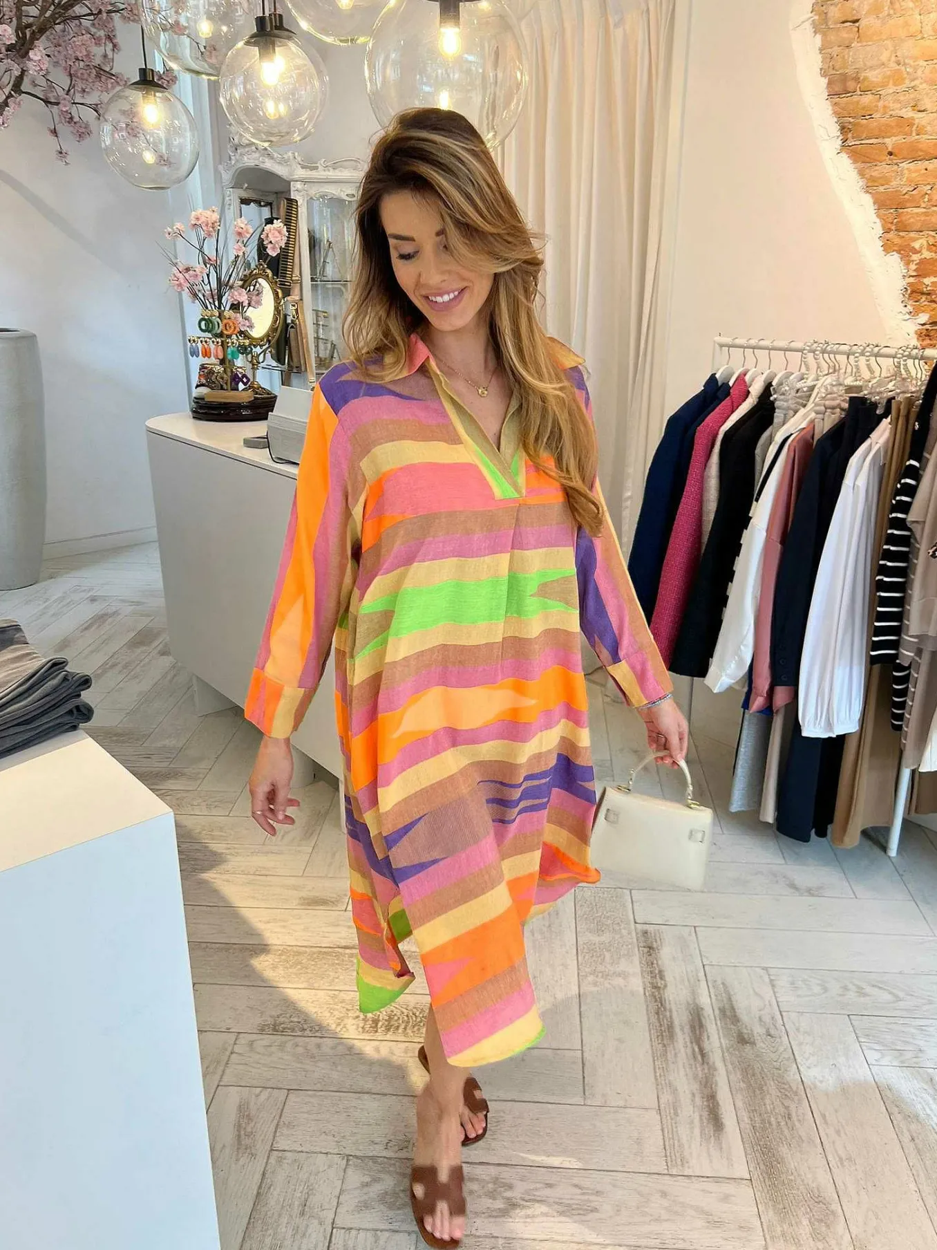 Clearance Amy Maxi Dress Beige Jurken