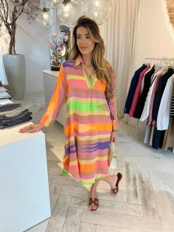 Clearance Amy Maxi Dress Beige Jurken