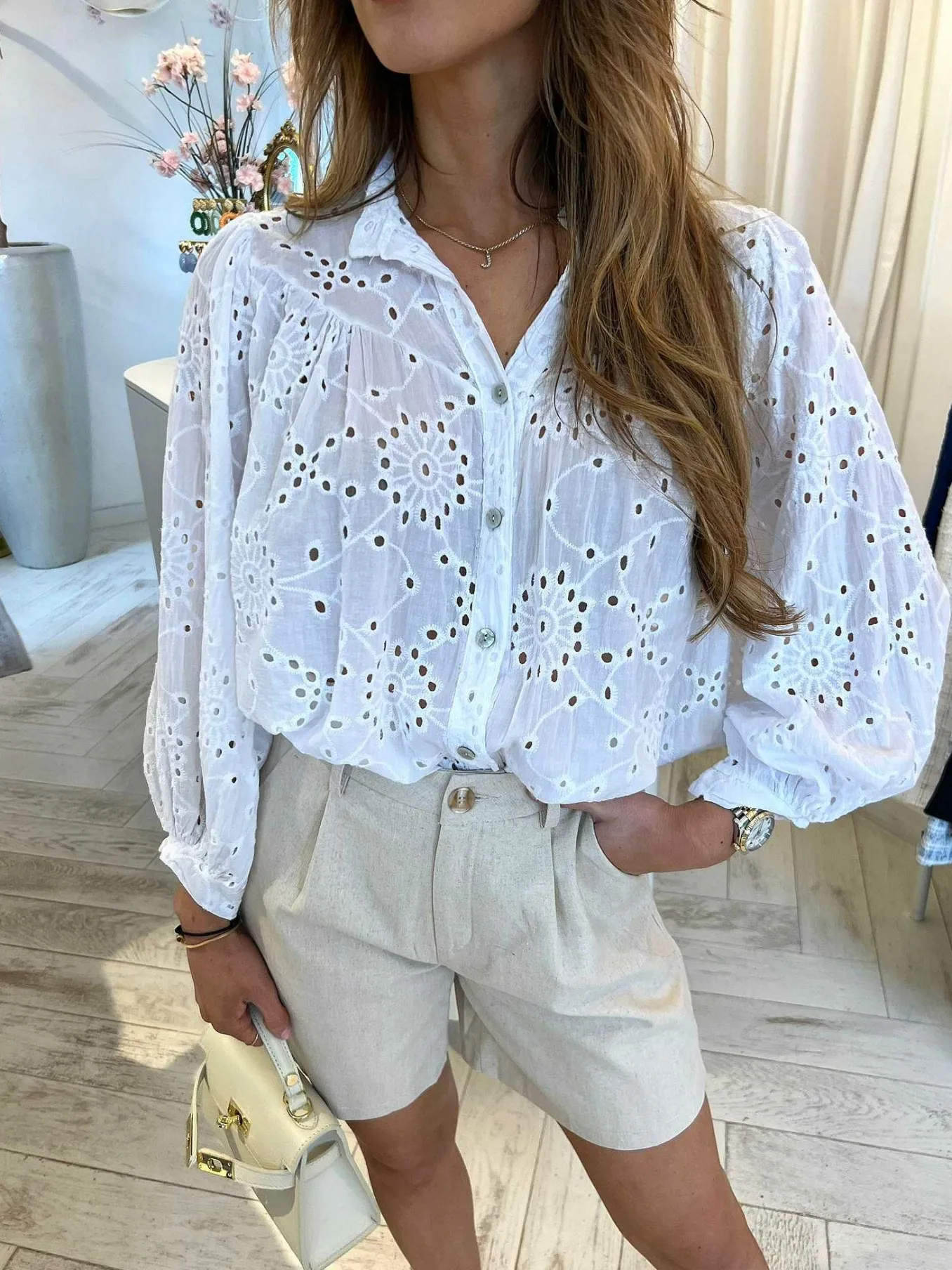 Store Anna Broderie Blouse Tops & Blousjes