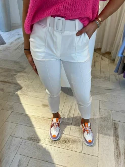 Fashion Anna Pantalon White Broeken