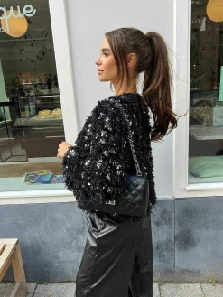 Best Audrey Bag Black & Silver Medium Tassen