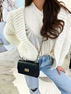 Store Audrey Bag Small Black & Gold Tassen