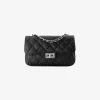 Shop Audrey Bag Small Black & Silver Tassen