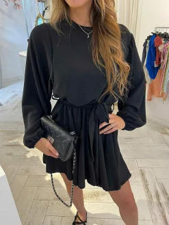 Shop Audrey Bag Small Black & Silver Tassen