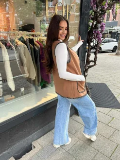 Hot Aurora Gilet Camel Gilets