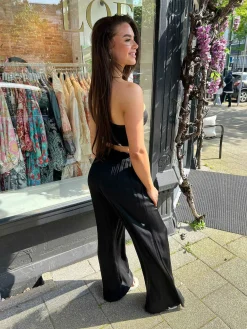 Shop Aya Bandeau Top Black Tops & Blousjes