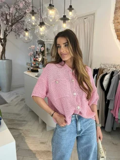 New Aya Vest Baby Pink Vesten