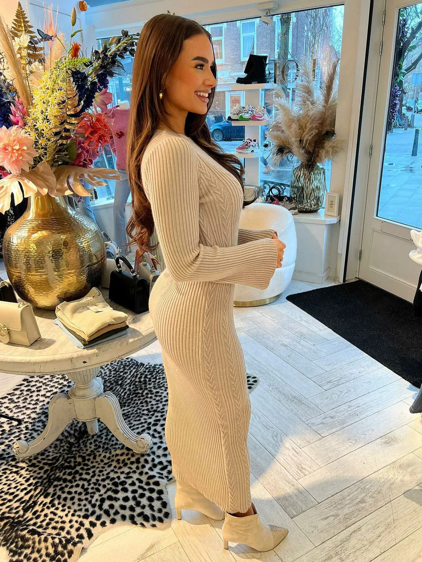 Flash Sale Babouche Yasmin Strass Ankle Boots Beige Hakken