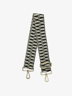 Cheap Bag Strap Pattern Black & White Riemen