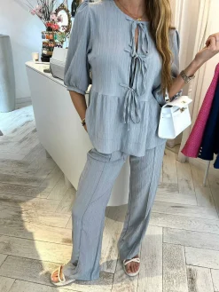 Fashion Belle Bow Set Light Grey Sets