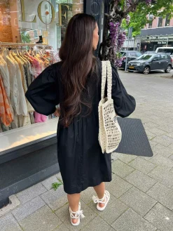 Flash Sale Bibi Bow Dress Black Jurken