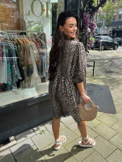 Store Bibi Bow Dress Leo Jurken