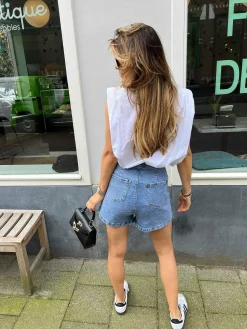 Cheap Bibi Denim Short Shorts
