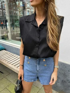 Cheap Bibi Denim Short Shorts