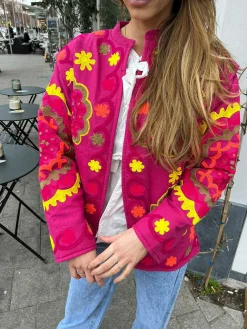 Fashion Bilboa Pattern Jacket Fuchia Jassen