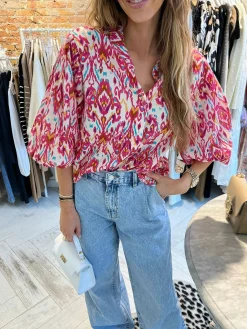 Best Blaire Blouse Fuchsia Tops & Blousjes