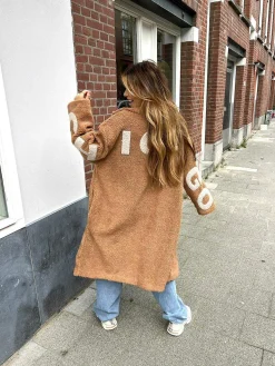 Shop Bobbi Chicago Teddy Coat Camel Jassen