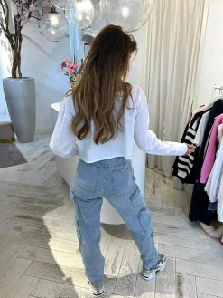 Clearance Cato Cargo Jeans Light Blue Broeken