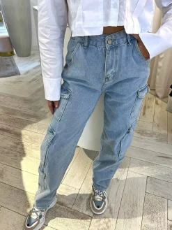 Clearance Cato Cargo Jeans Light Blue Broeken