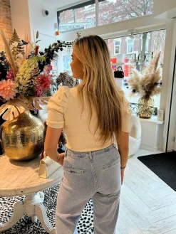 Fashion Claire Top Beige Tops & Blousjes