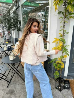 Store Comfy Teddy Gilet Beige Gilets