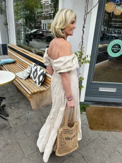 Outlet Cote D'Azur Beach Bag Camel Tassen