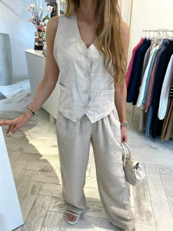 New Dee Linen Set Beige Sets