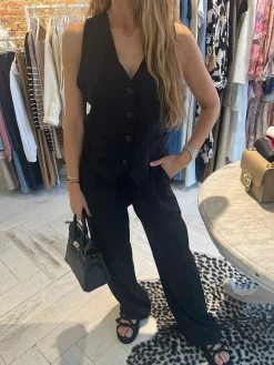 Outlet Dee Linen Set Black Sets