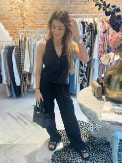 Outlet Dee Linen Set Black Sets