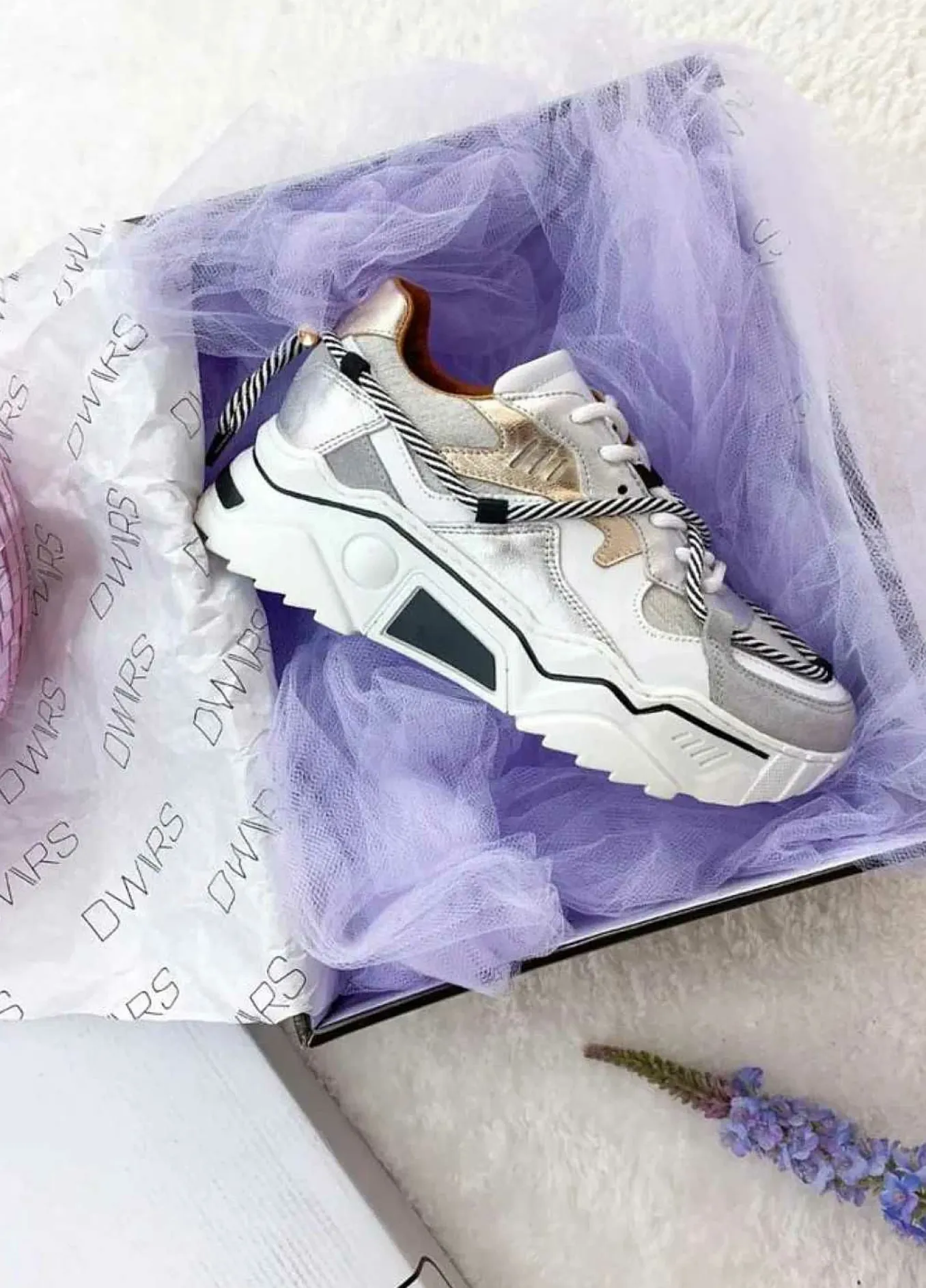 Clearance Dwrs Jupiter Sneakers Silver & Gold Sneakers