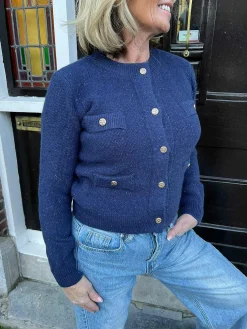 Best Sale Eemy Cardigan Denim Blue Vesten