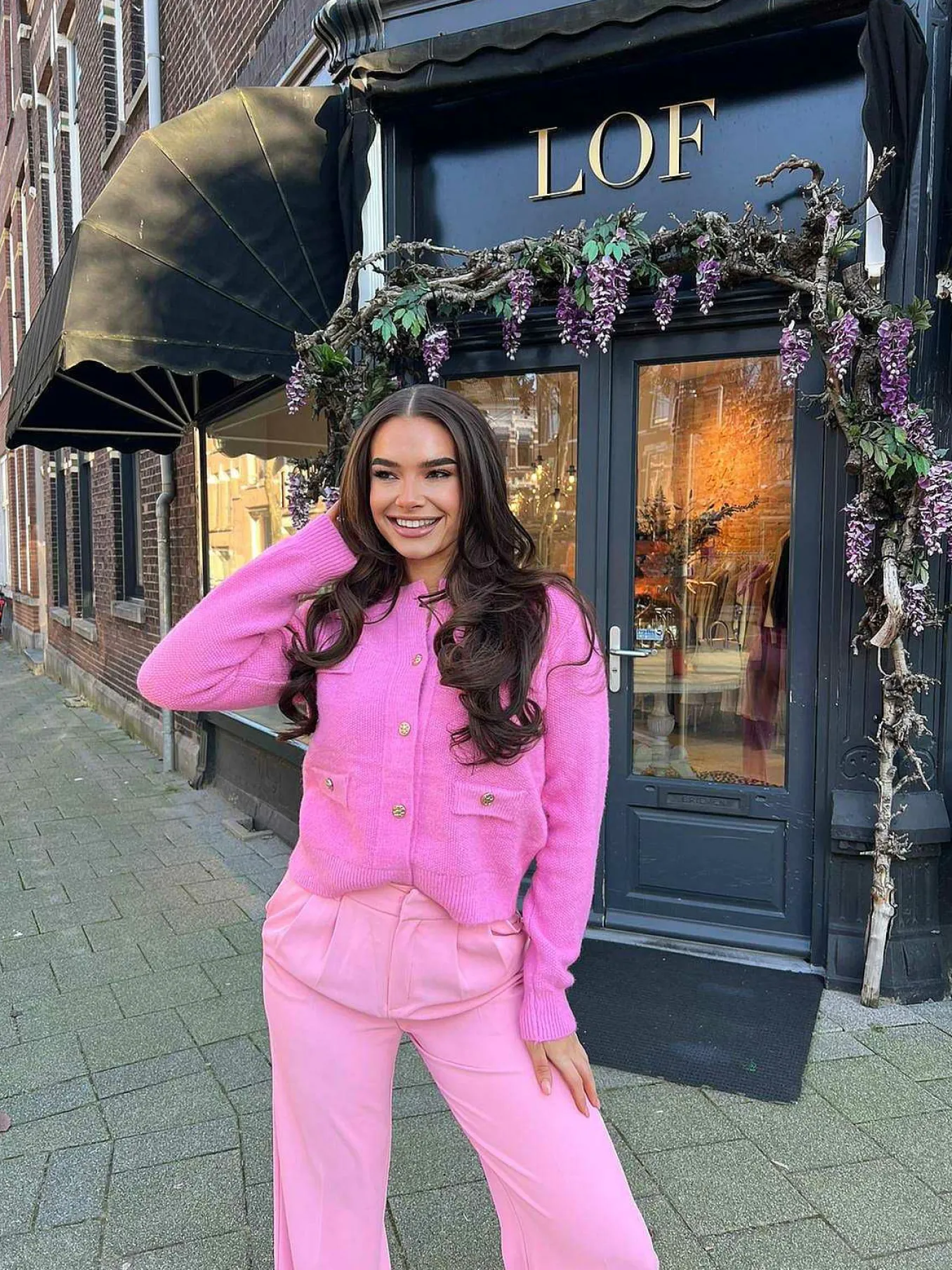 Sale Eemy Cardigan Pink Vesten