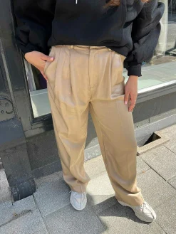 Fashion Elise Pantalon Camel Broeken