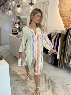 Online Elvi Lurex Maxi Dress Multicolor Jurken