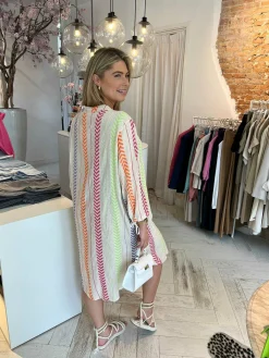 Online Elvi Lurex Maxi Dress Multicolor Jurken