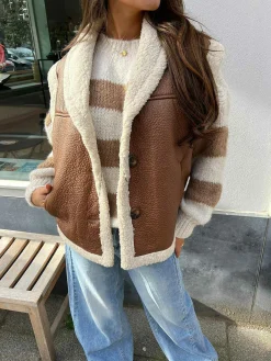 Store Emma Lammy Gilet Choco Gilets