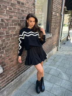 Sale Evi-Lynn Skirt Black Rokken