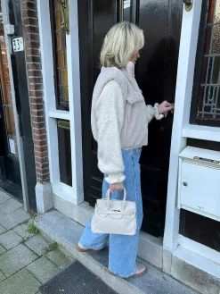 Cheap Faux Fur Gilet Beige Gilets