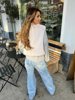 Clearance Faux Fur Gilet Light Grey Gilets