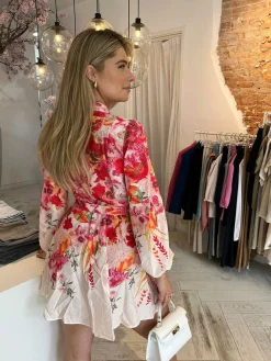 Discount Fenna Flower Dress Pink Jurken