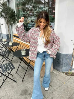 Cheap Flared Jeans Medium Blue Broeken