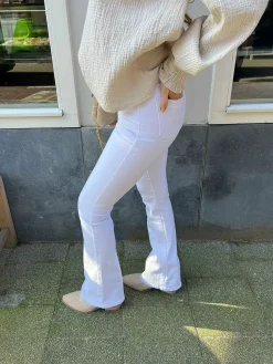 Cheap Flared Jeans White Broeken