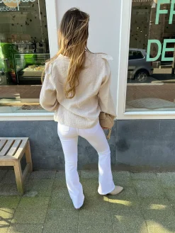 Cheap Flared Jeans White Broeken