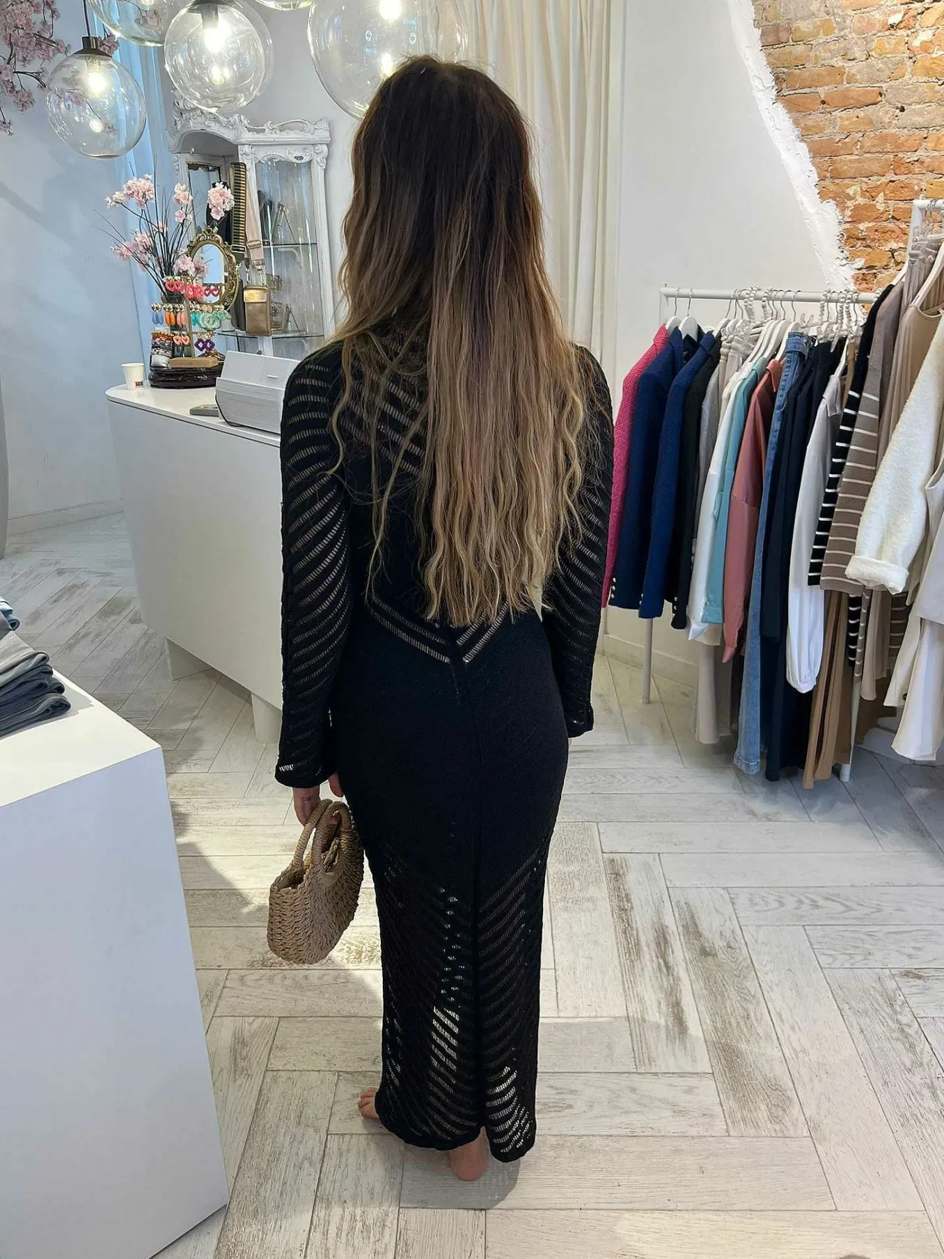 Online Fleau Maxi Dress Black Jurken