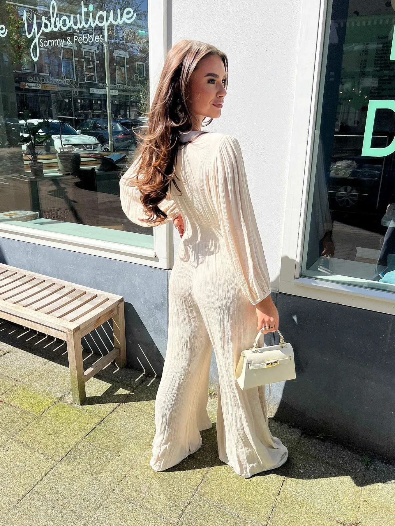 Online Indi Jumpsuit Beige Jumpsuits