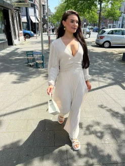 Discount Indi Maxi Dress Beige Jurken